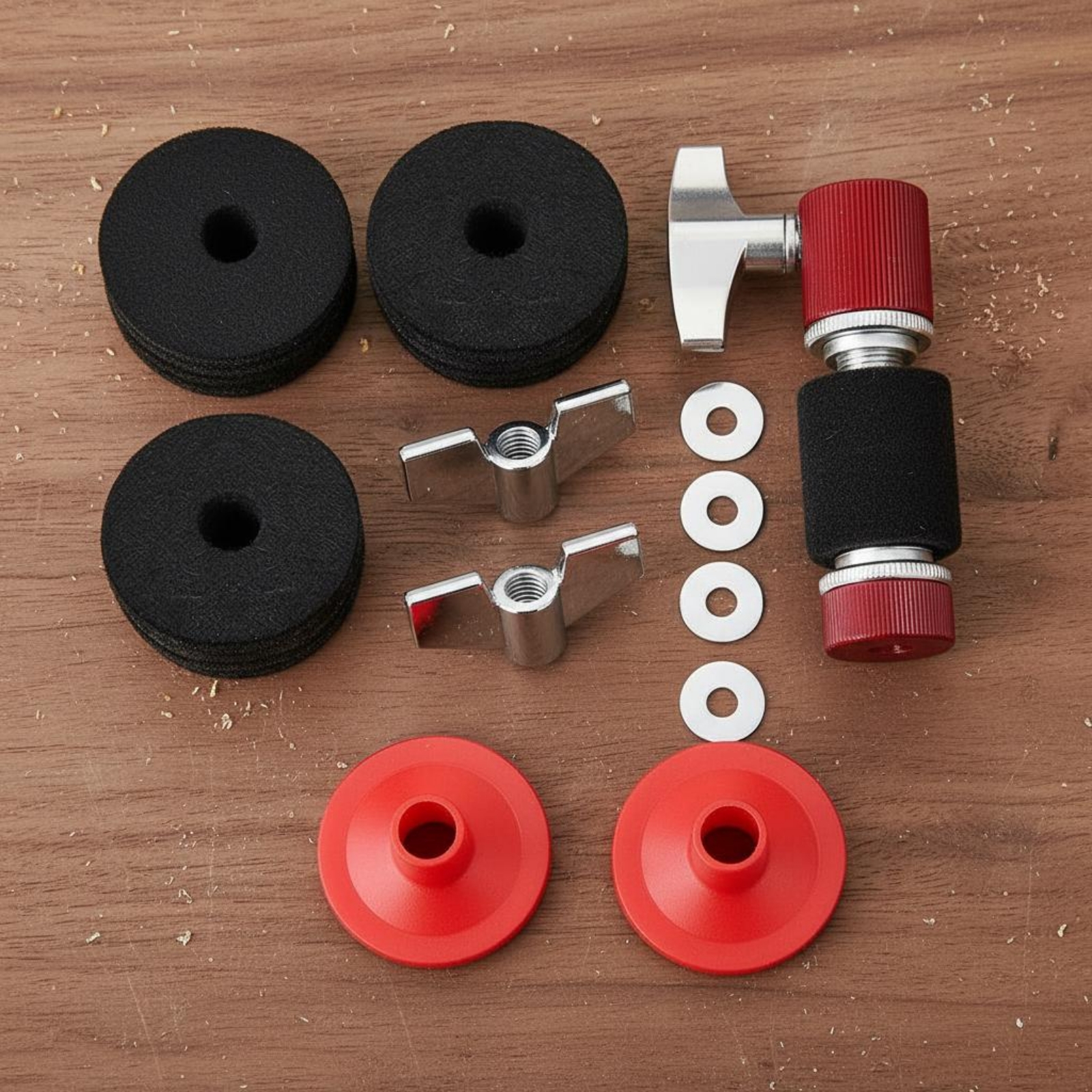 Cymbal Hi Hat - 13 Pieces Hi-Hat Clutch Kit Protects
