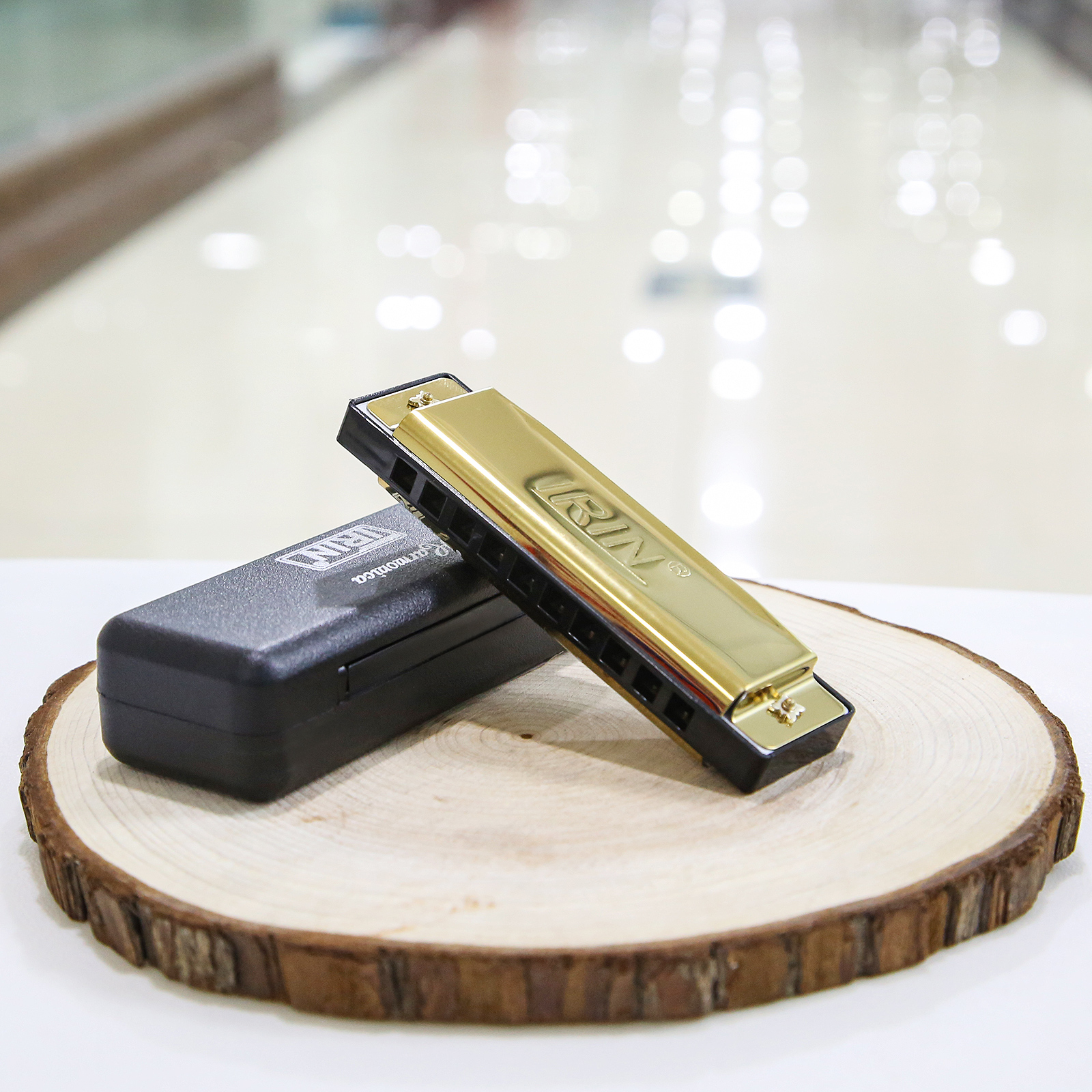 Harmonica 10 Hole - Silver / Gold KeyC 10 Hole