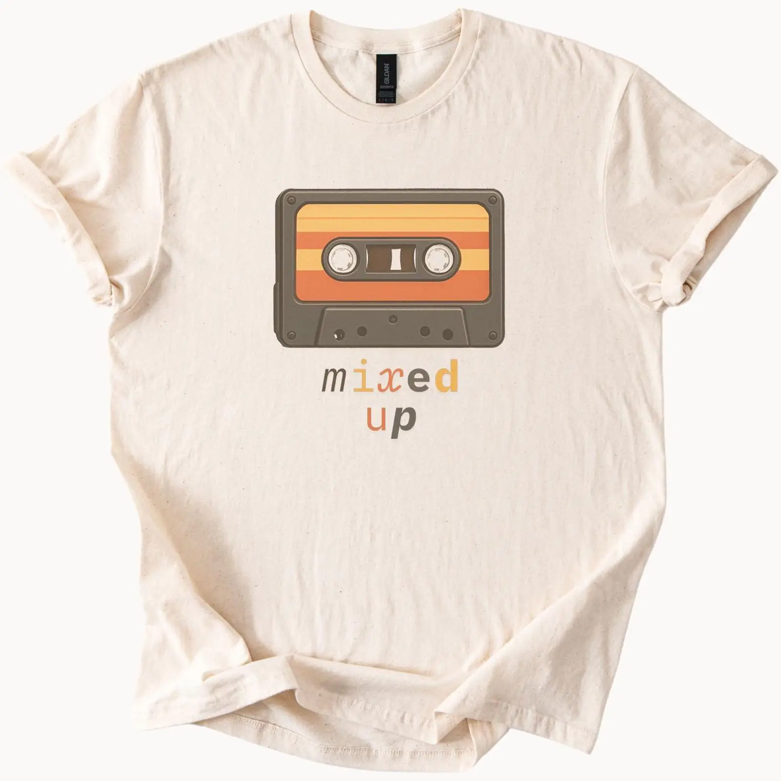 Cassette Tape Mixed Up T Shirt - Audio Vibes Music incelemesi ve fiyatı