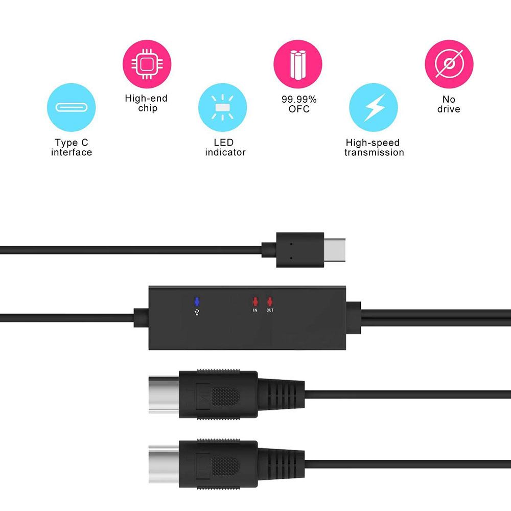 On-The-Go Midi Hub Type-C To M - Audio Music Hub incelemesi ve fiyatı