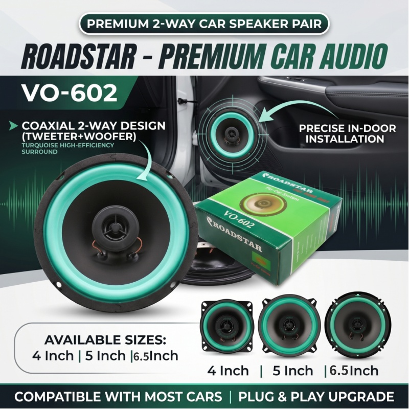 4/5/6.5 Inch Car Speakers Coax - Audio Universal Music incelemesi ve fiyatı