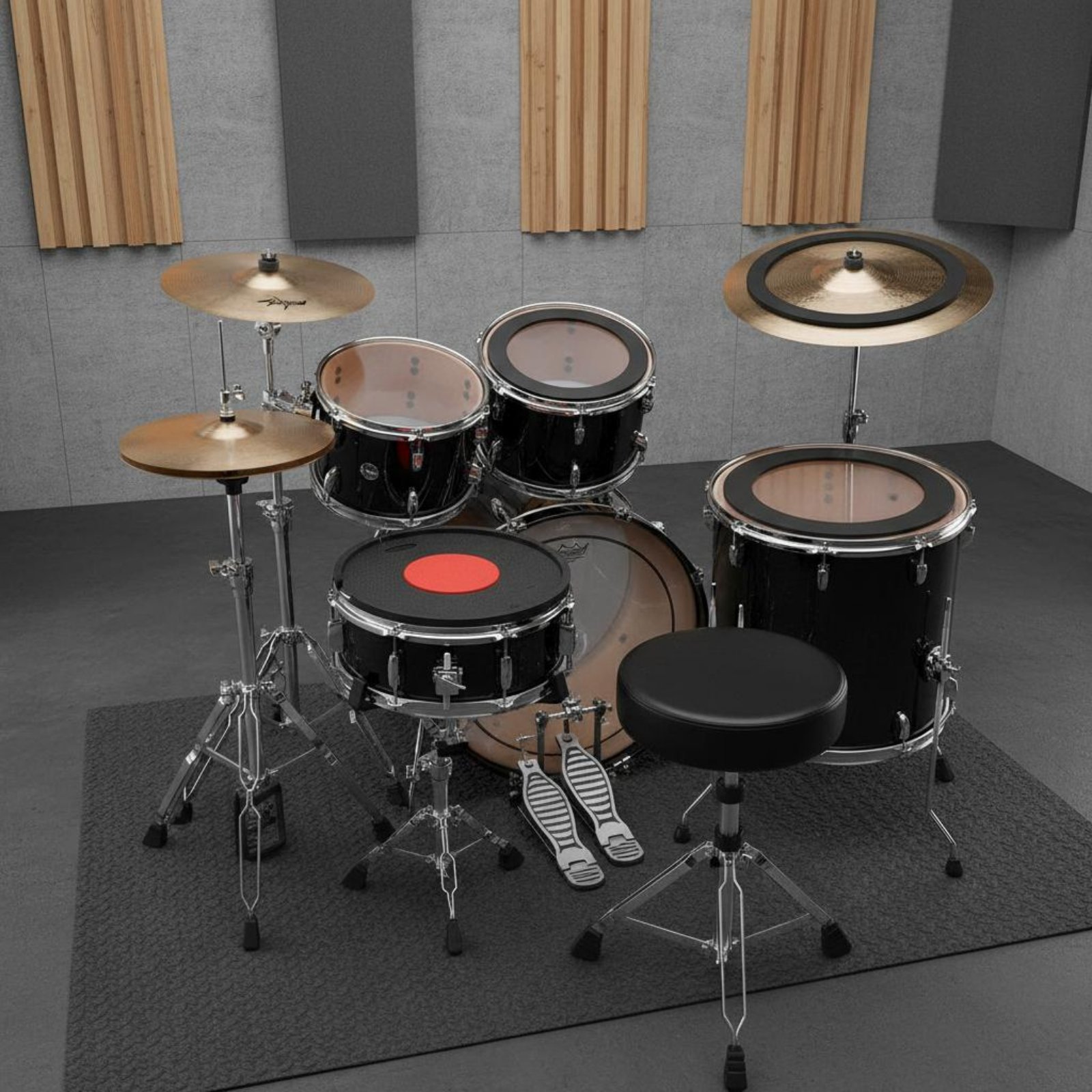 Rubber Drum and Cymbal Mutes N - Drum Practice Pad incelemesi ve fiyatı