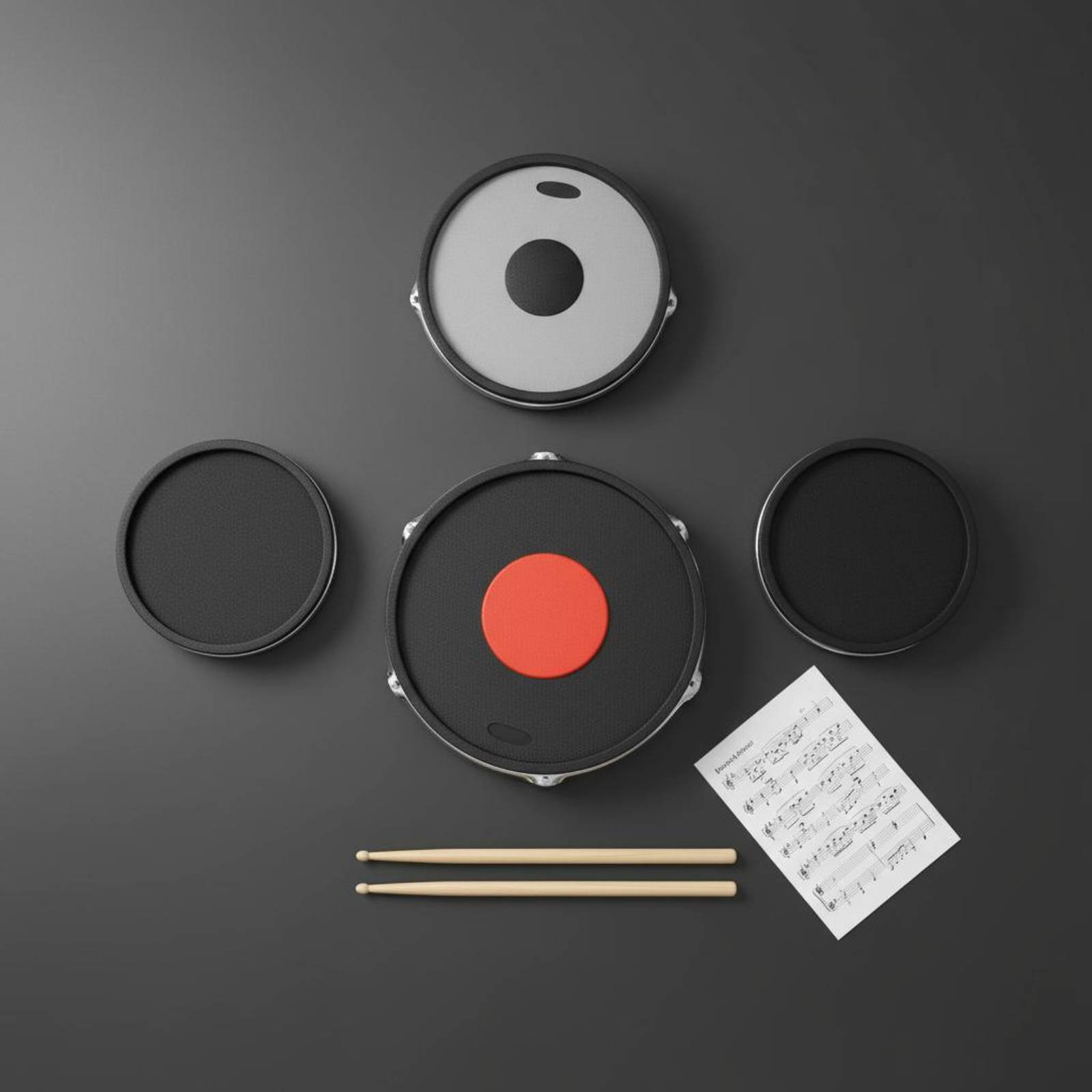 Rubber Drum and Cymbal Mutes N - Drum Practice Pad incelemesi ve fiyatı