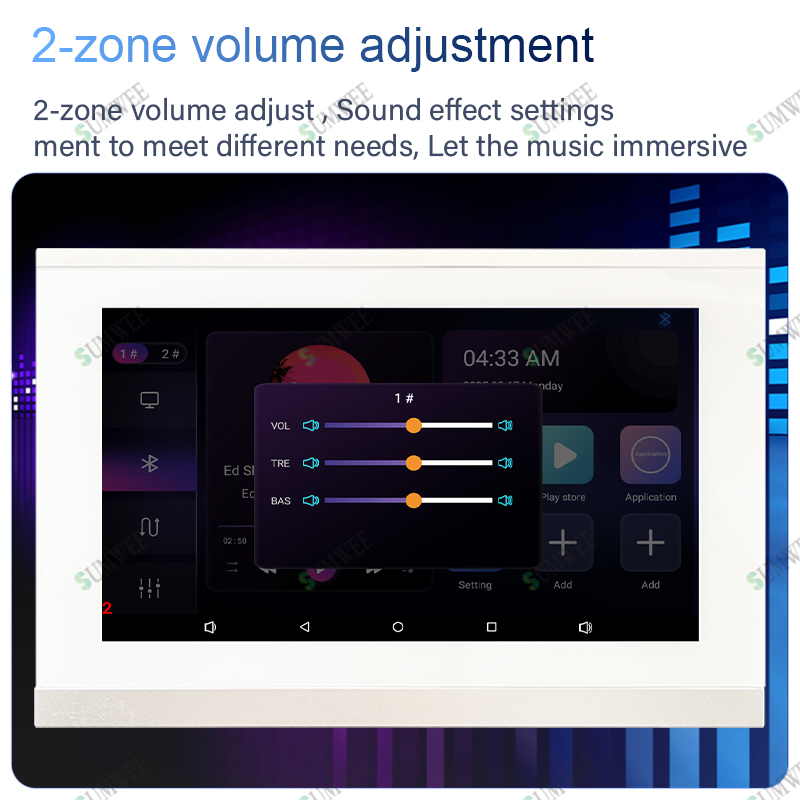 7 Inch Touch Screen 2 Zone Sma - Audio Music System For Home incelemesi ve fiyatı