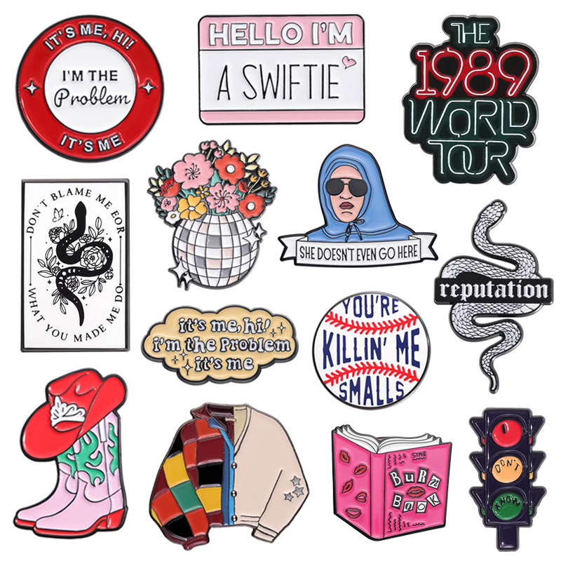 Female Pop Singer Enamel Pins  - Audio Music Lollipop incelemesi ve fiyatı