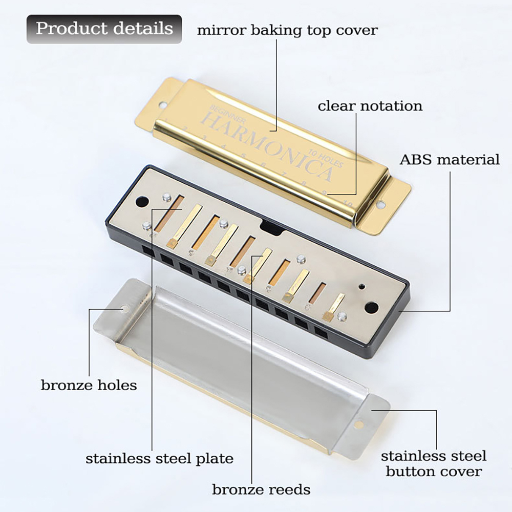 10 Hole C Harmonica Blues Harp - Harmonica 10 Hole incelemesi ve fiyatı