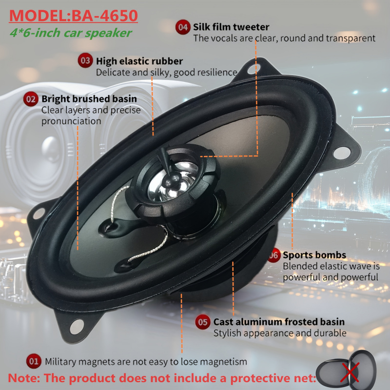 4X6inch car coaxial speaker，4* - Audio Universal Music incelemesi ve fiyatı