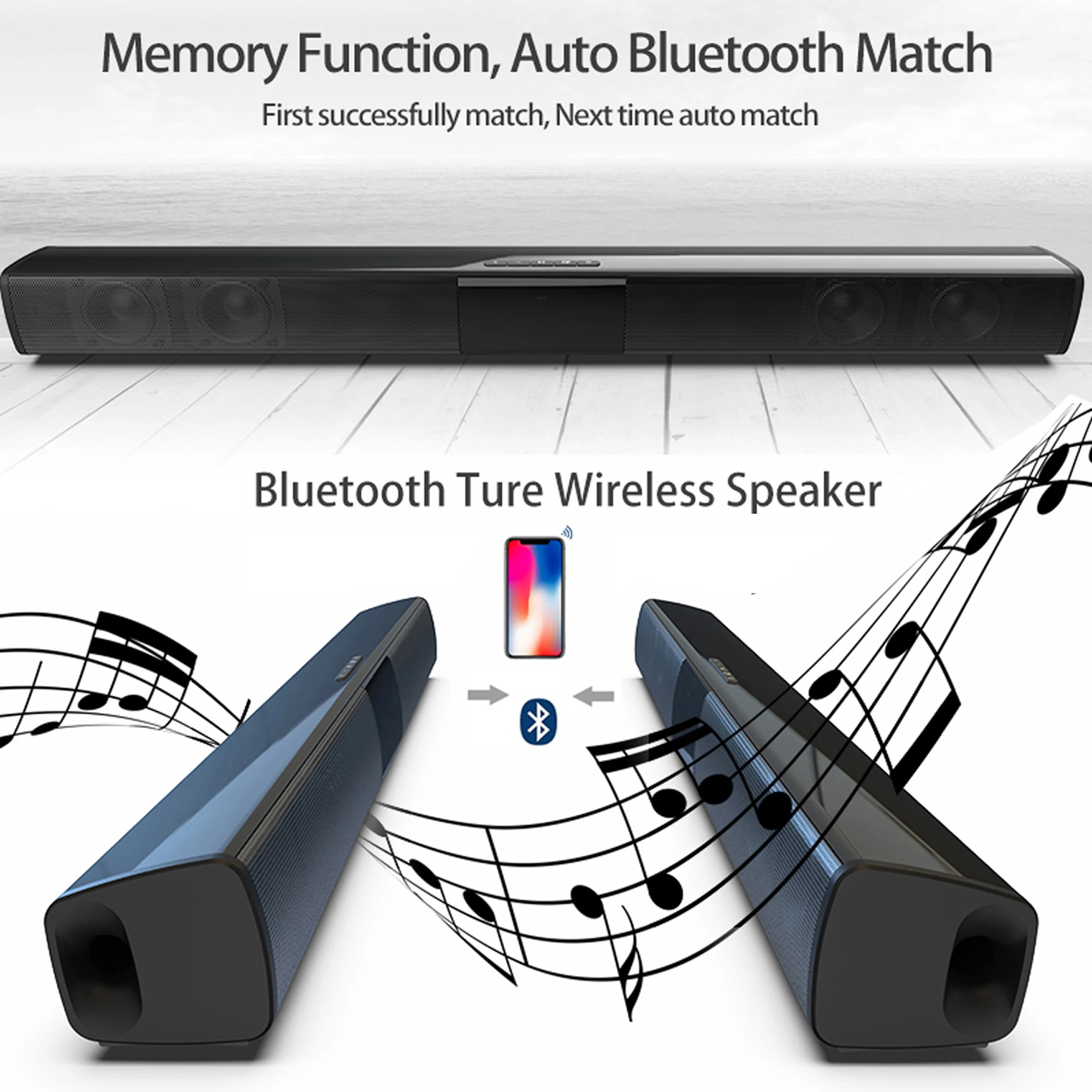 40W High Power Soundbar for TV - Audio Music System For Home incelemesi ve fiyatı
