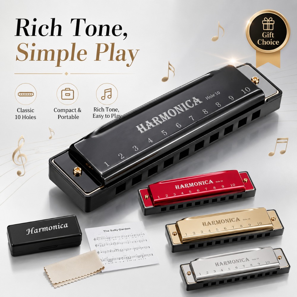 10 Hole Harmonica in C Key Dia - Harmonica 10 Hole incelemesi ve fiyatı