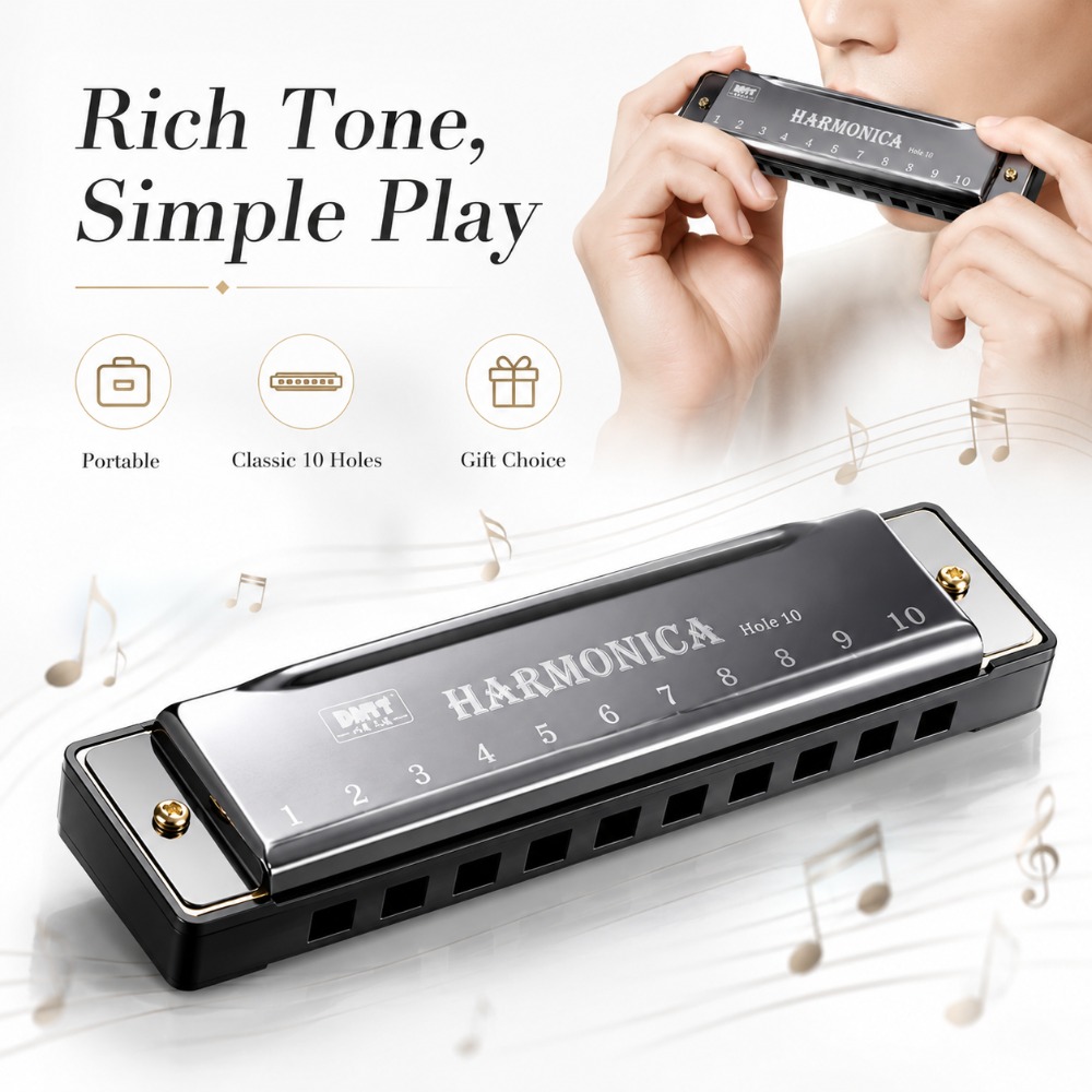 10 Hole Harmonica in C Key Dia - Harmonica 10 Hole incelemesi ve fiyatı
