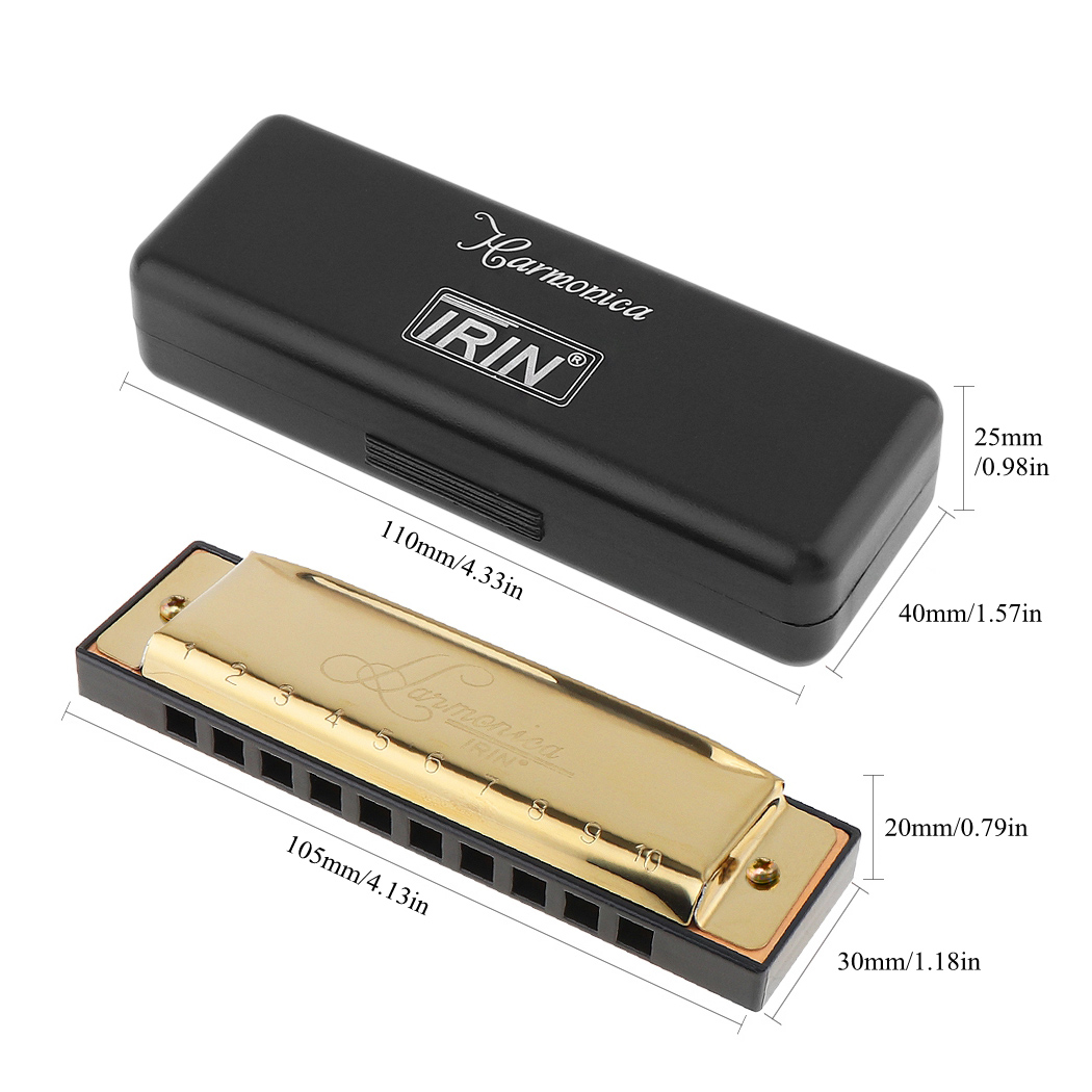Silver / Gold KeyC 10 Hole 20  - Harmonica 10 Hole incelemesi ve fiyatı