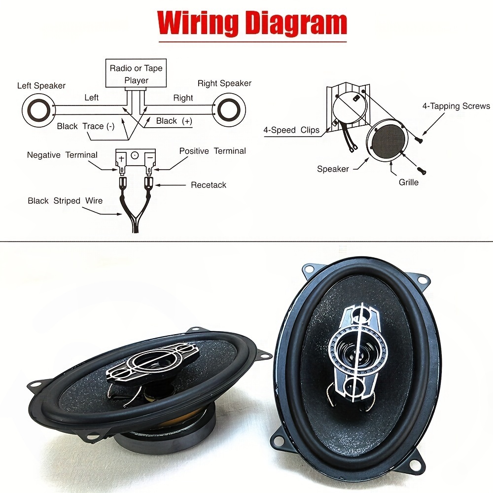2 Pcs 4 inch 6 inch 320W 4-Way - Audio Universal Music incelemesi ve fiyatı