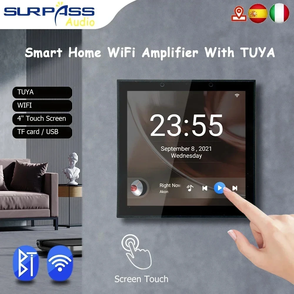 4inch Smart TUYA WiFi Wall Amp - Audio Music System For Home incelemesi ve fiyatı