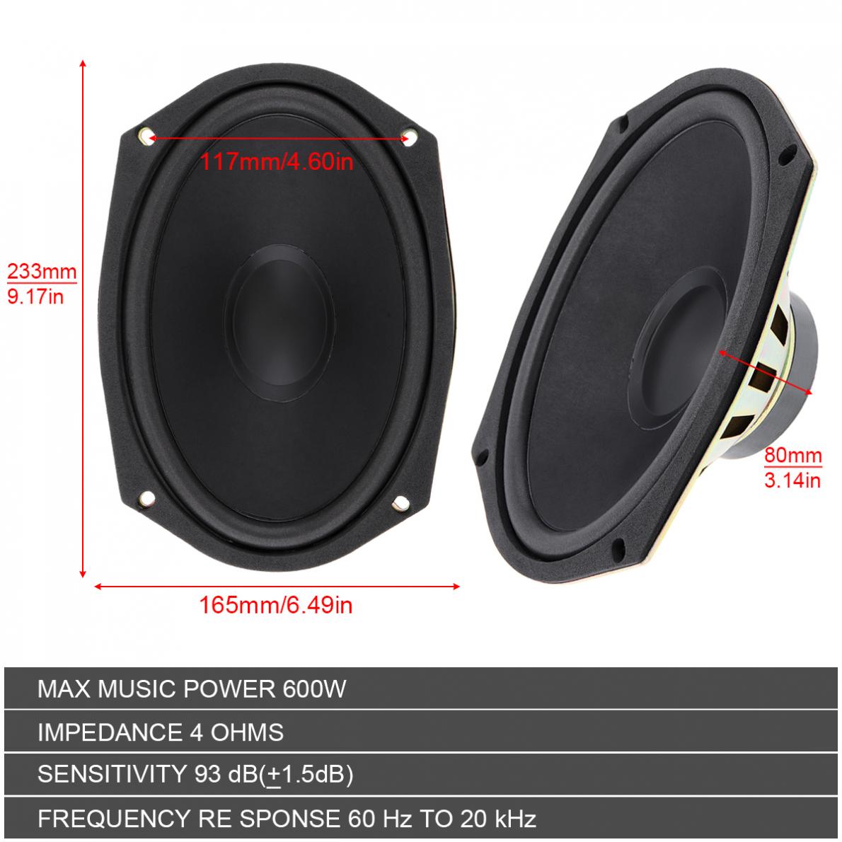 1 / 2 Piece 6x9 Inch 600W Univ - Audio Universal Music incelemesi ve fiyatı