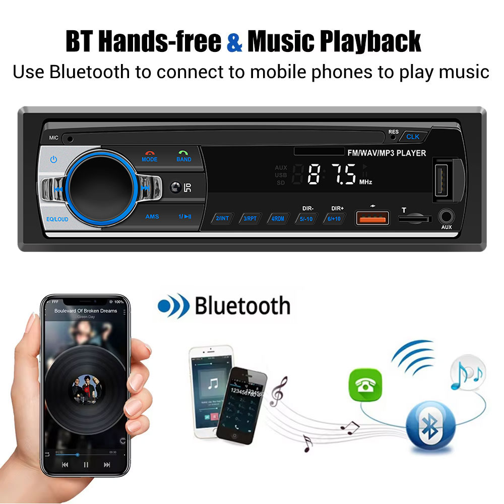 Car Radio 1Din Car MP3 Bluetoo - Audio Universal Music incelemesi ve fiyatı