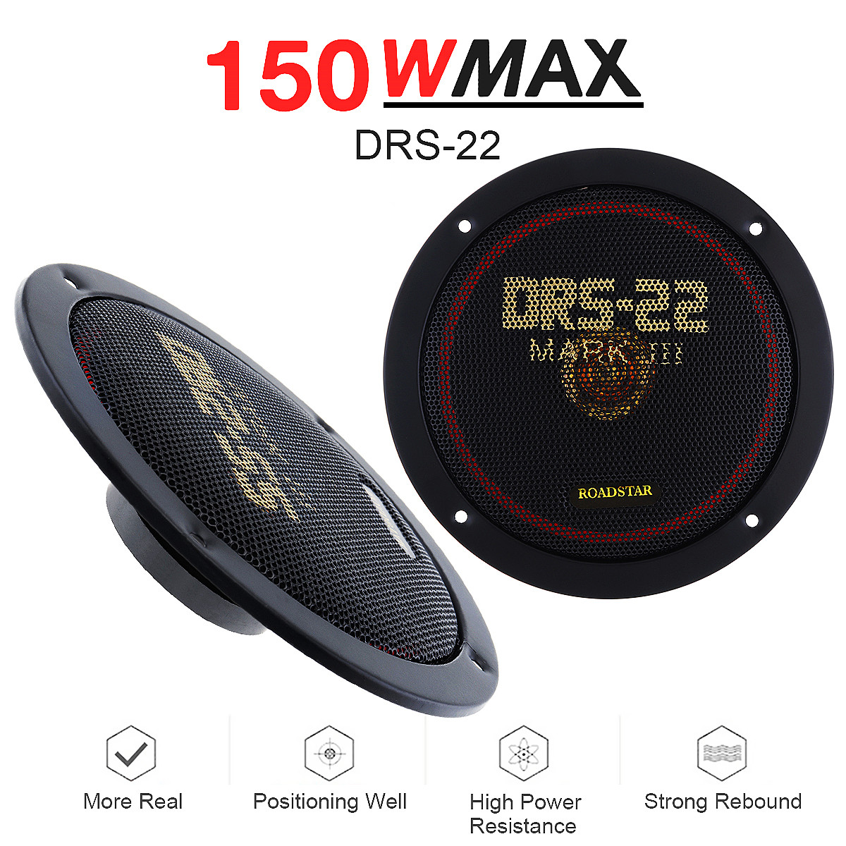 2pcs 6.5 Inch 12V 150W Car Coa - Audio Universal Music incelemesi ve fiyatı